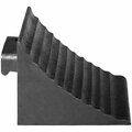 Ideal Warehouse Innovations Ideal Warehouse 9'' x 7'' x 7'' Molded Rubber Wheel Chock with Handle 60-7250 446607250